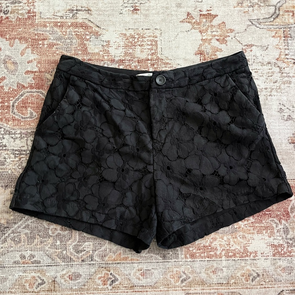 LC Lauren Conrad Black Lace Women Shorts - Picture 2 of 7